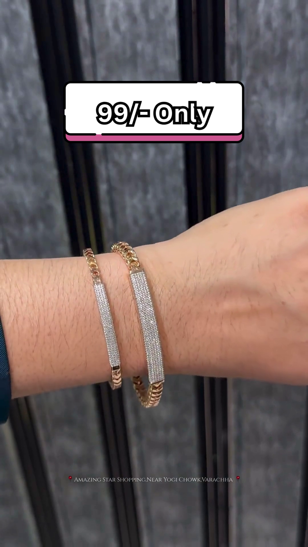 Unisex Dual-Tone Metal Bracelets - Image 5