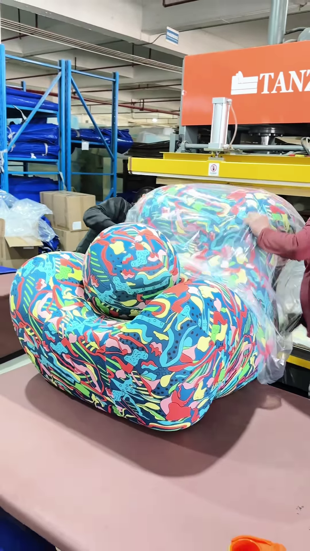 🛋️ Artistic Armchairs in the Making – A Colorful Comfort Experience 🎨