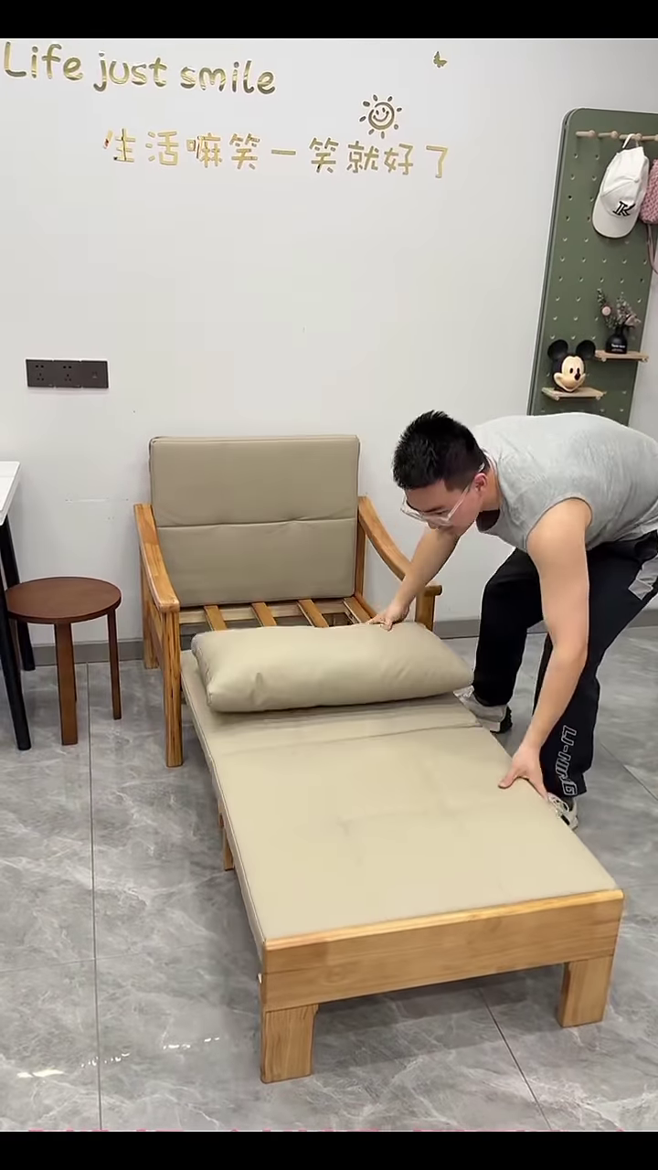 🪑🪜 Smart Living: Foldable Wall Chair & Multi-Use Ladder in Action! 🔧✨ - Image 3