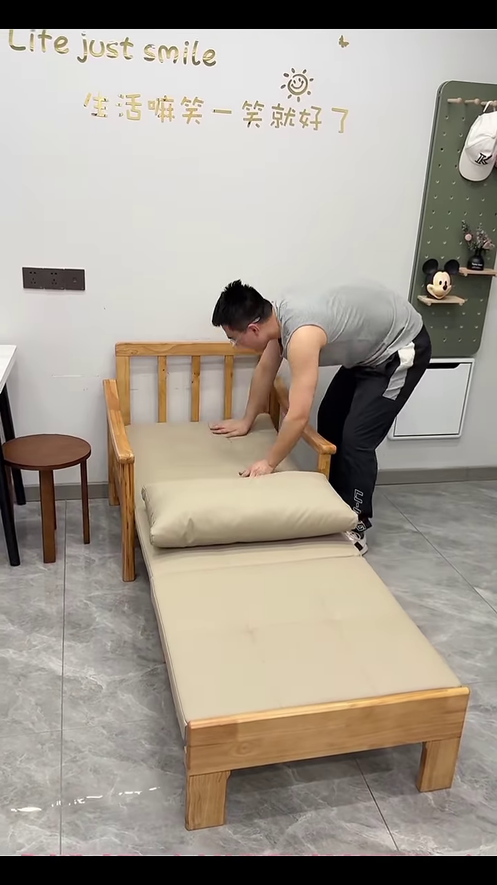 🪑🪜 Smart Living: Foldable Wall Chair & Multi-Use Ladder in Action! 🔧✨ - Image 2