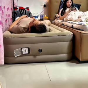 Premium Portable Inflatable Air Bed with Built-In Pump