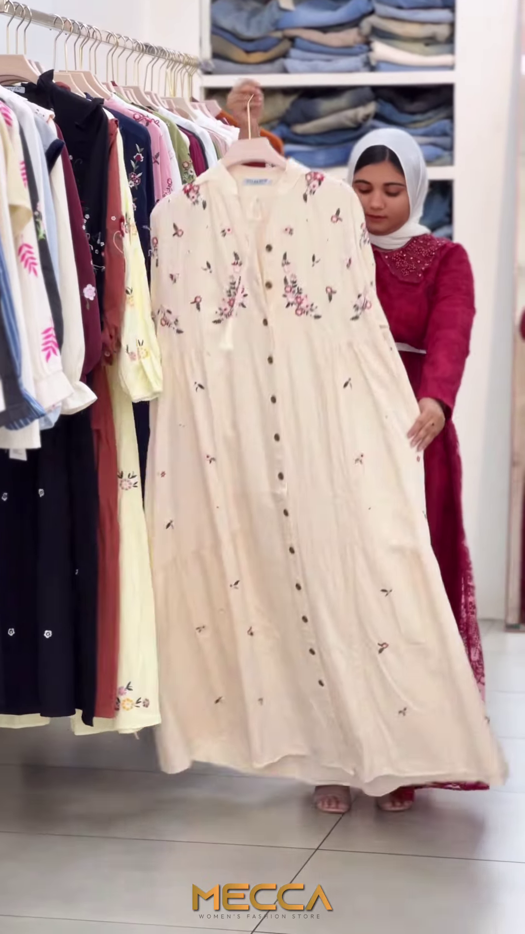 Black Tiered Ethnic Dress with Red Rose Embroidery and Tassels - Image 5
