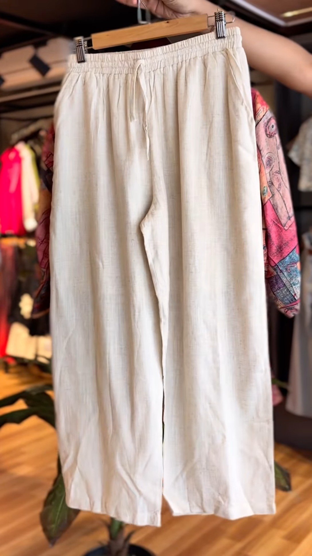 Abstract Art Co-Ord Set with Wide-Leg Trousers