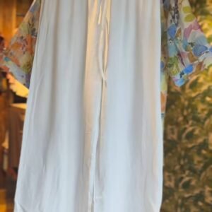 Floral Impressionism Linen-Blend Shirt & Trouser Co-ord Set – Sophisticated Casuals