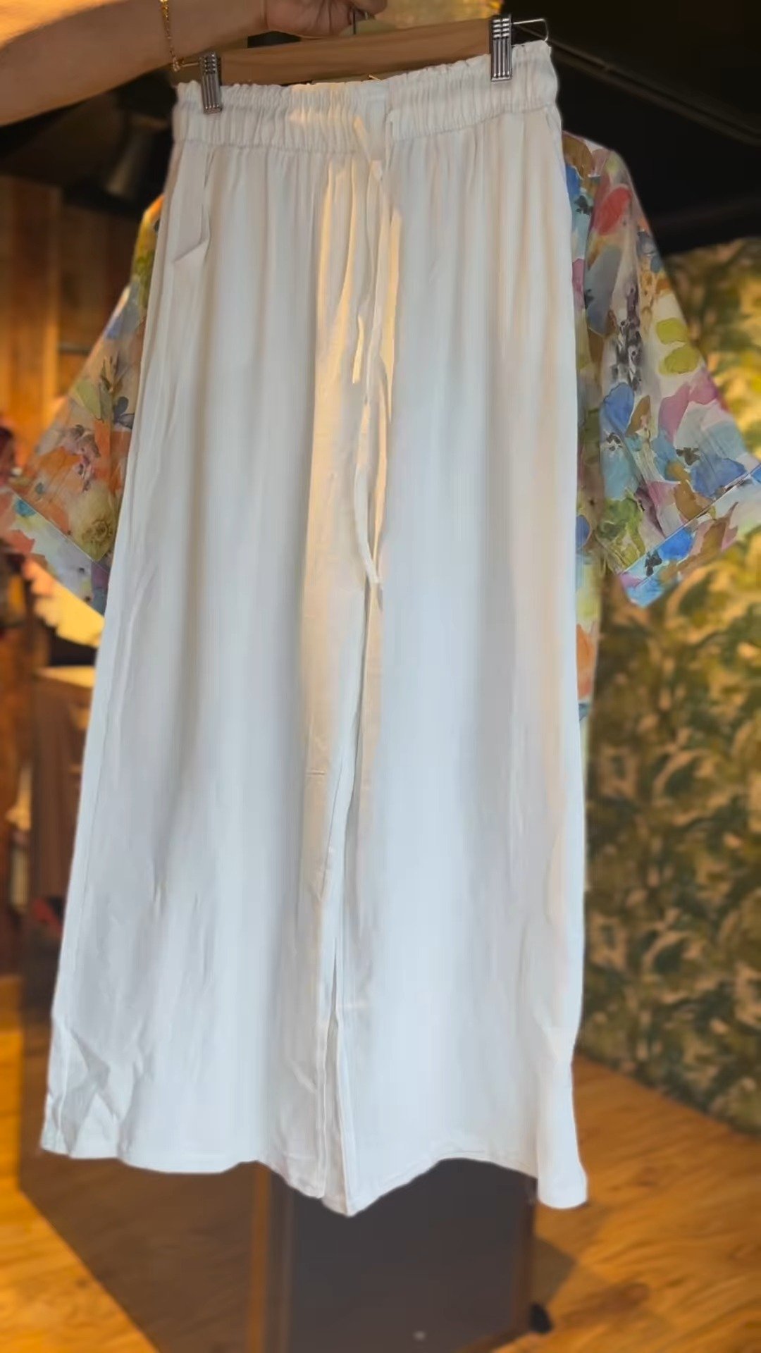Floral Impressionism Linen-Blend Shirt & Trouser Co-ord Set – Sophisticated Casuals