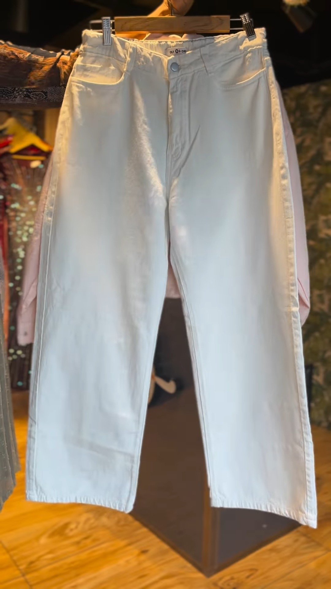 Casual Chic Pastel Co-ord Set – Available in Pastel Pink Jacket and White Trousers - Image 3