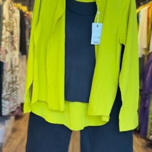 Essentials Zara Inspired Vibrant Co-Ord Set – Available in Lime Green & Classic Black