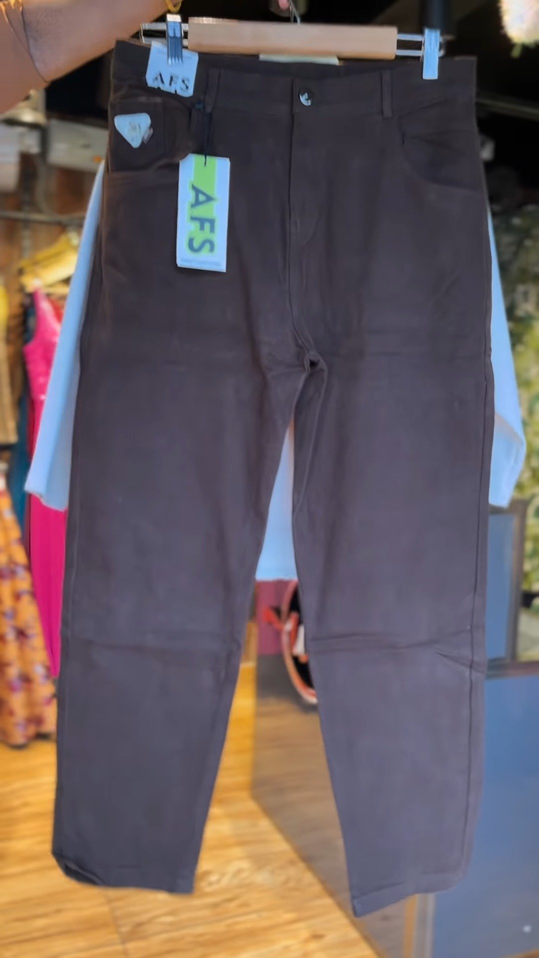 Casual Chic Graphic Sweatshirt & Trousers Co-ord Set – Available in Cream & Chocolate Brown - Image 2