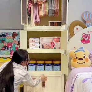 Premium Multi-Tier Kids' Nursery Wardrobe with Modular Storage