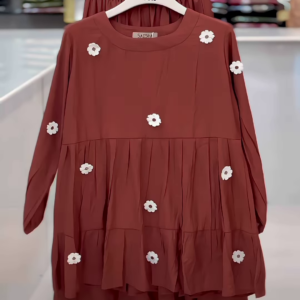 Peplum-Style Floral Embellished Co-ord Set