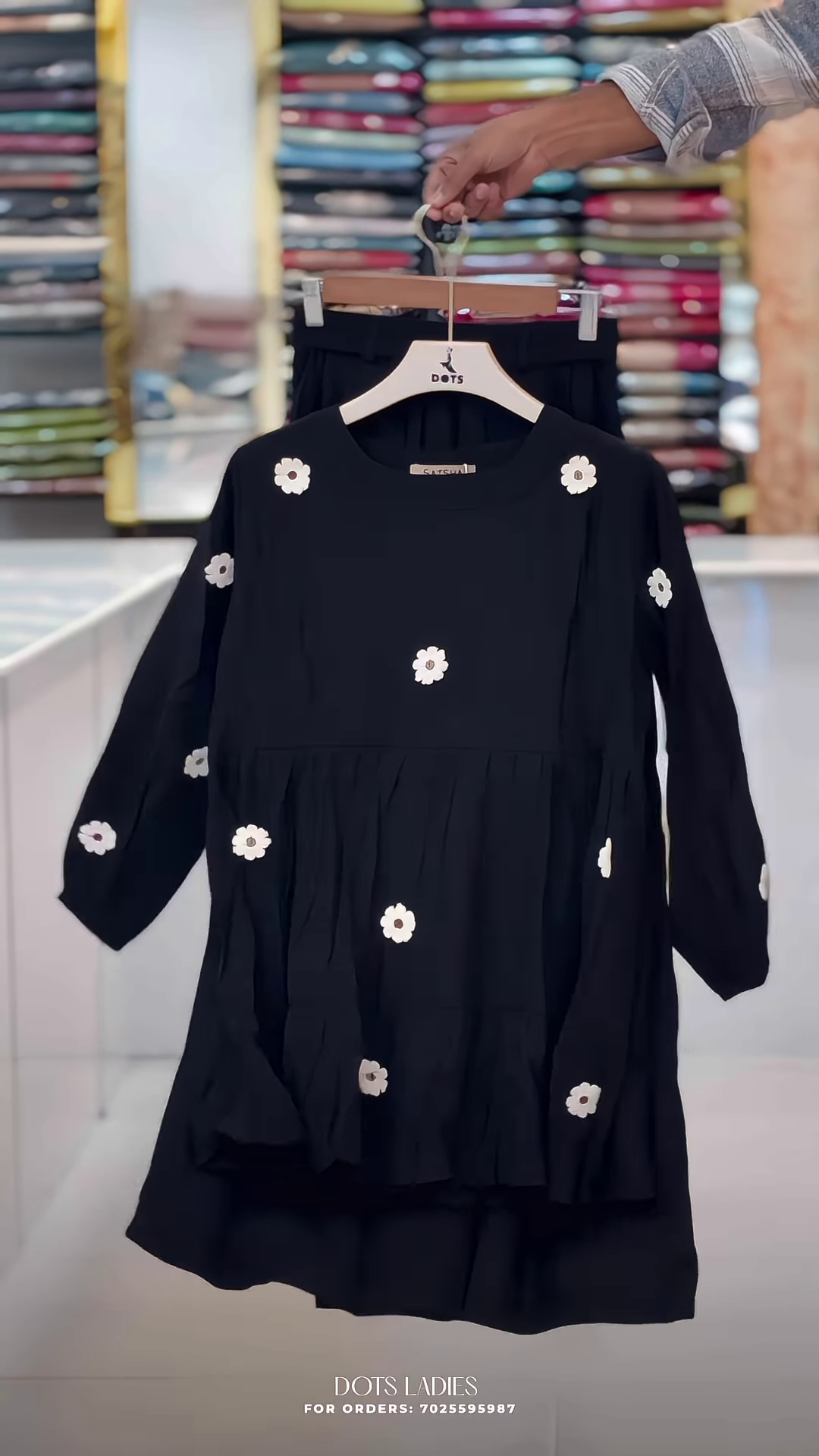 Peplum-Style Floral Embellished Co-ord Set - Image 3