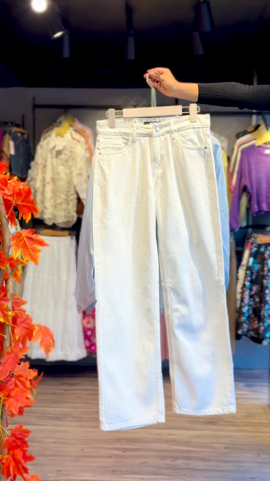 Embroidered Pastel Shirt and White Trouser Co-ord Set - Image 2
