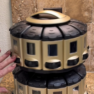 Auto-Measure Rotating Spice Dispenser Carousel
