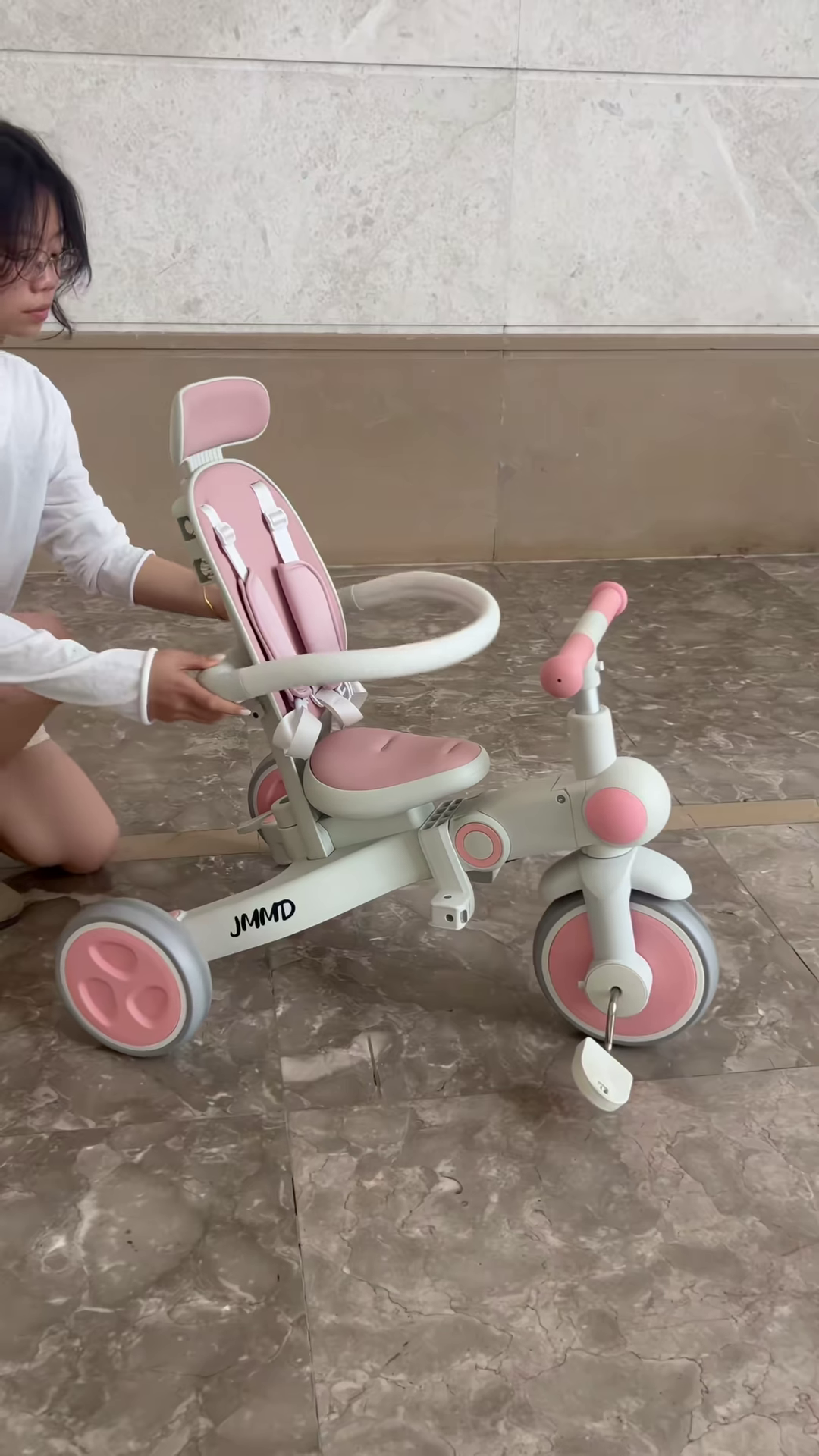 Foldable 3-in-1 Convertible Children's Tricycle