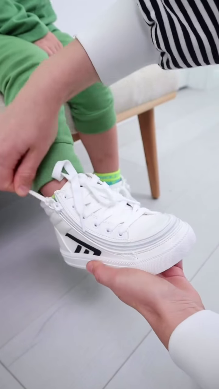Adaptive Zipper-Closure High-Top Sneakers